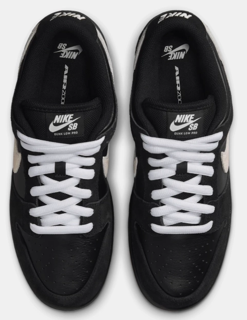Nike SB - Dunk Low Pro Shoes | Black White Black Nike React Hyperset Se Volleyball Shoes