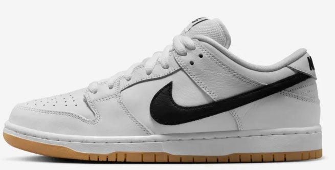 Nike SB - Dunk Low Pro Shoes | White Black Gum Pink Nike Air Shoes