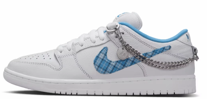 Nike Shoes With Straps Nike SB - Dunk Low Pro Shoes | White Blue (Nicole Hause)