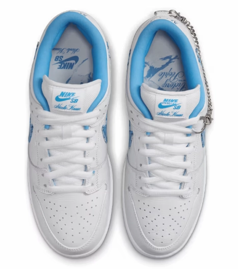 Nike SB - Dunk Low Pro Shoes | White Blue (Nicole Hause) Janoski Nike Skate Shoes