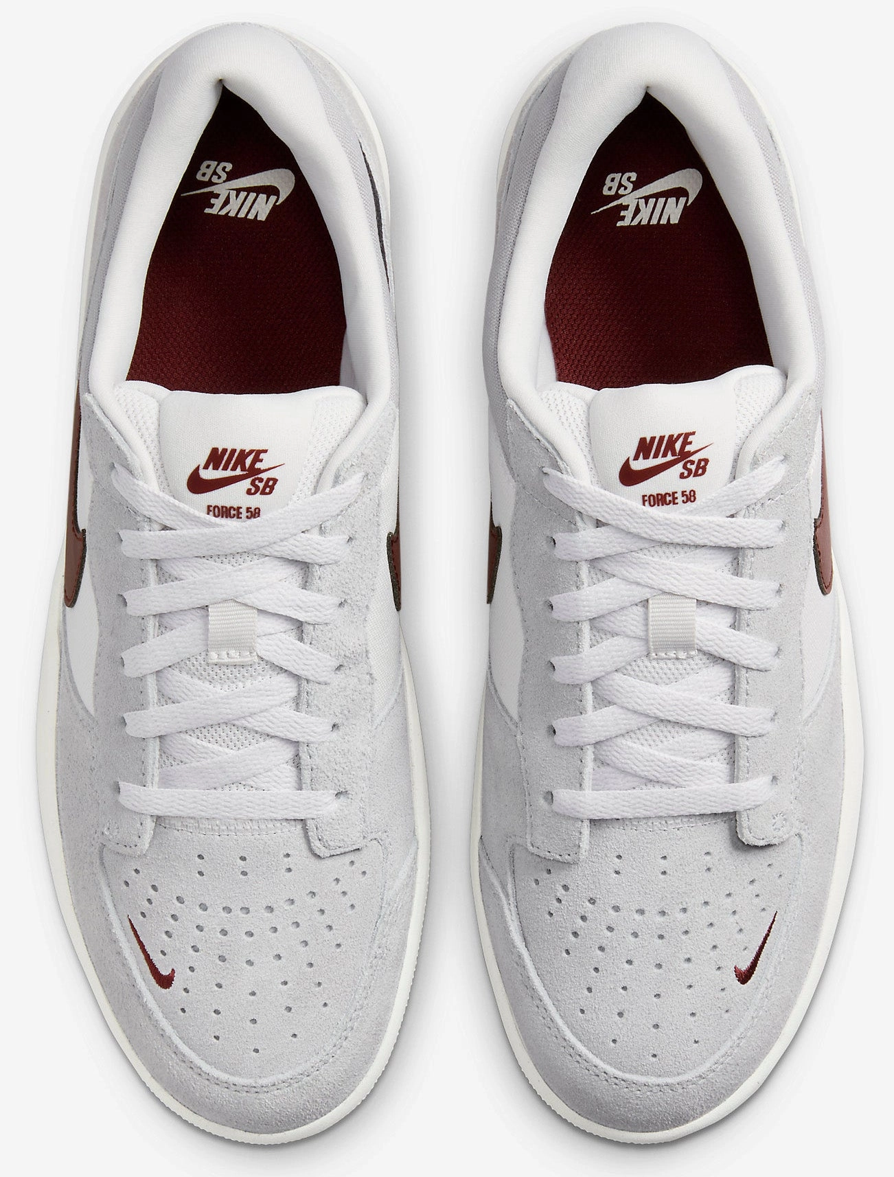 Academy Nike Shoes Nike SB - Force 58 Shoes | Platinum Dark Red