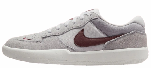 Nike SB - Force 58 Shoes | Platinum Dark Red Air Max Nike Basketball Shoes