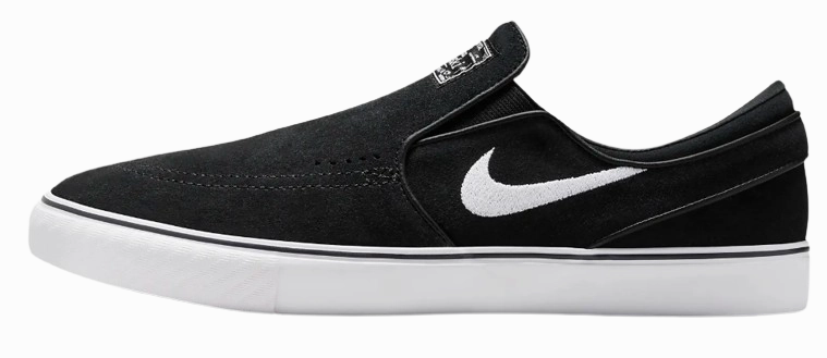 Nike SB - Janoski   Slip (Black/Black/Black/White) Forrest Gump Shoes Nike Cortez