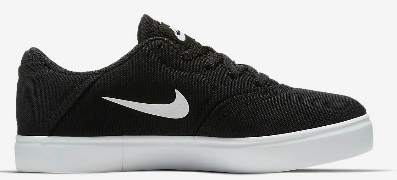 Fusion Nike Shoes Nike SB - Kids Check Canvas PS Shoes | Black White