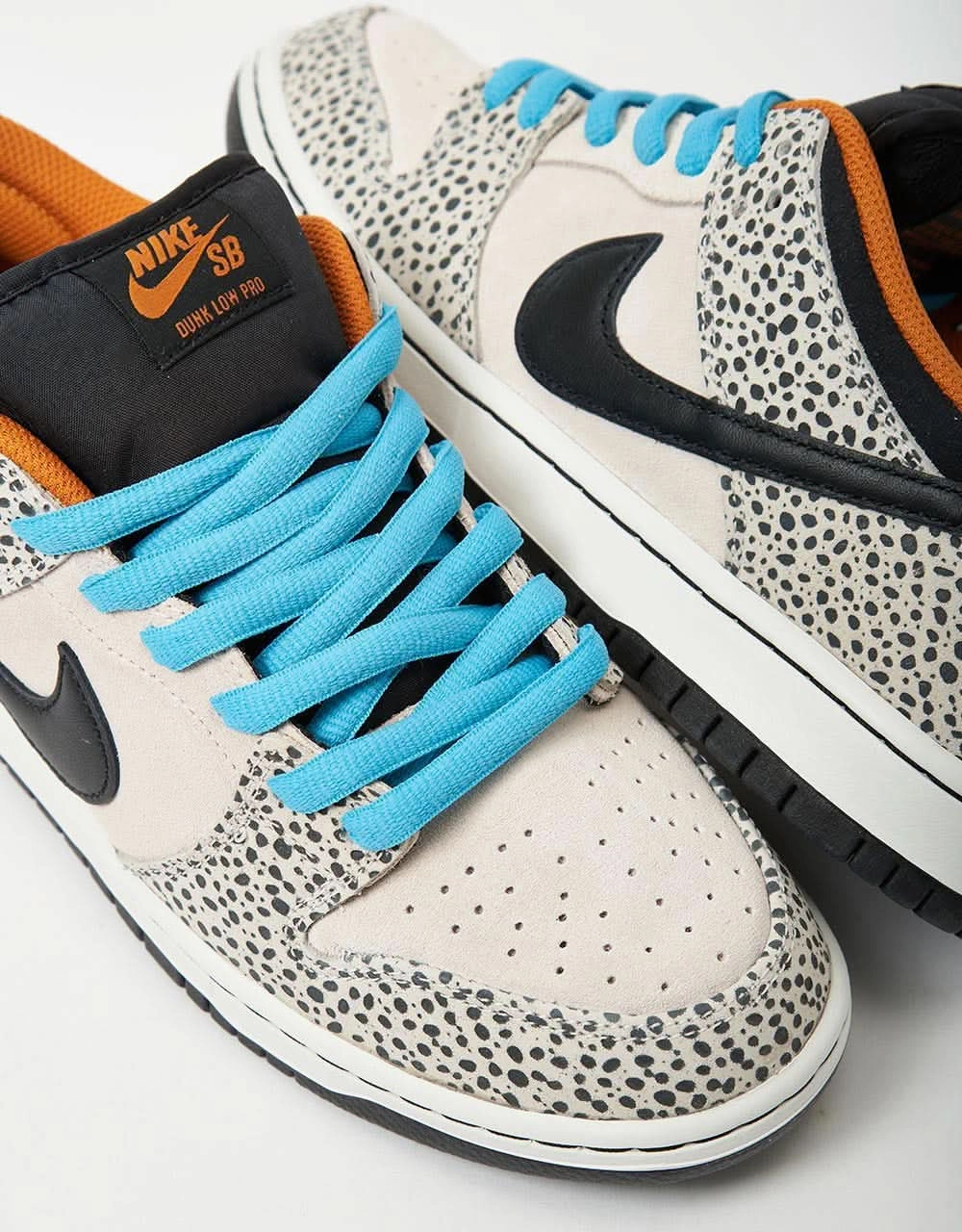 Nike Dress Shoes Nike SB 'Safari Electric Pack' Dunk Low Pro QS Skate Shoes - Phantom/Black-Black-Monarch