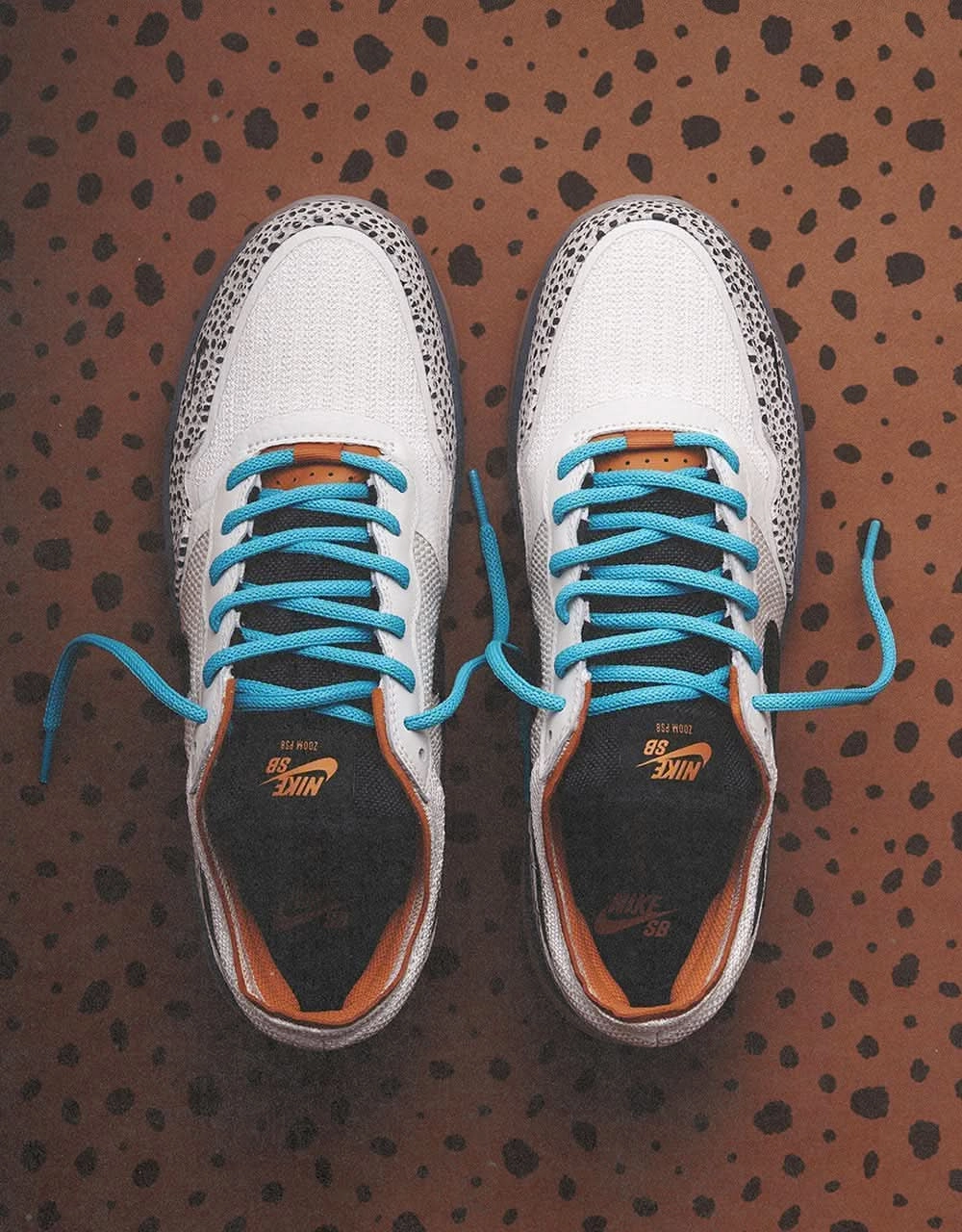 Nike Shoes Stripes Nike SB 'Safari Electric Pack' PS8 Skate Shoes - Phantom/Black-Fossil-Monarch