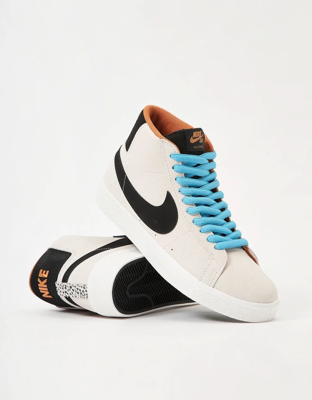 Nike SB 'Safari Electric Pack' Zoom Blazer Mid Skate Shoes - Phantom/Black-Monarch-Summit White Back To The Future Nike Shoe