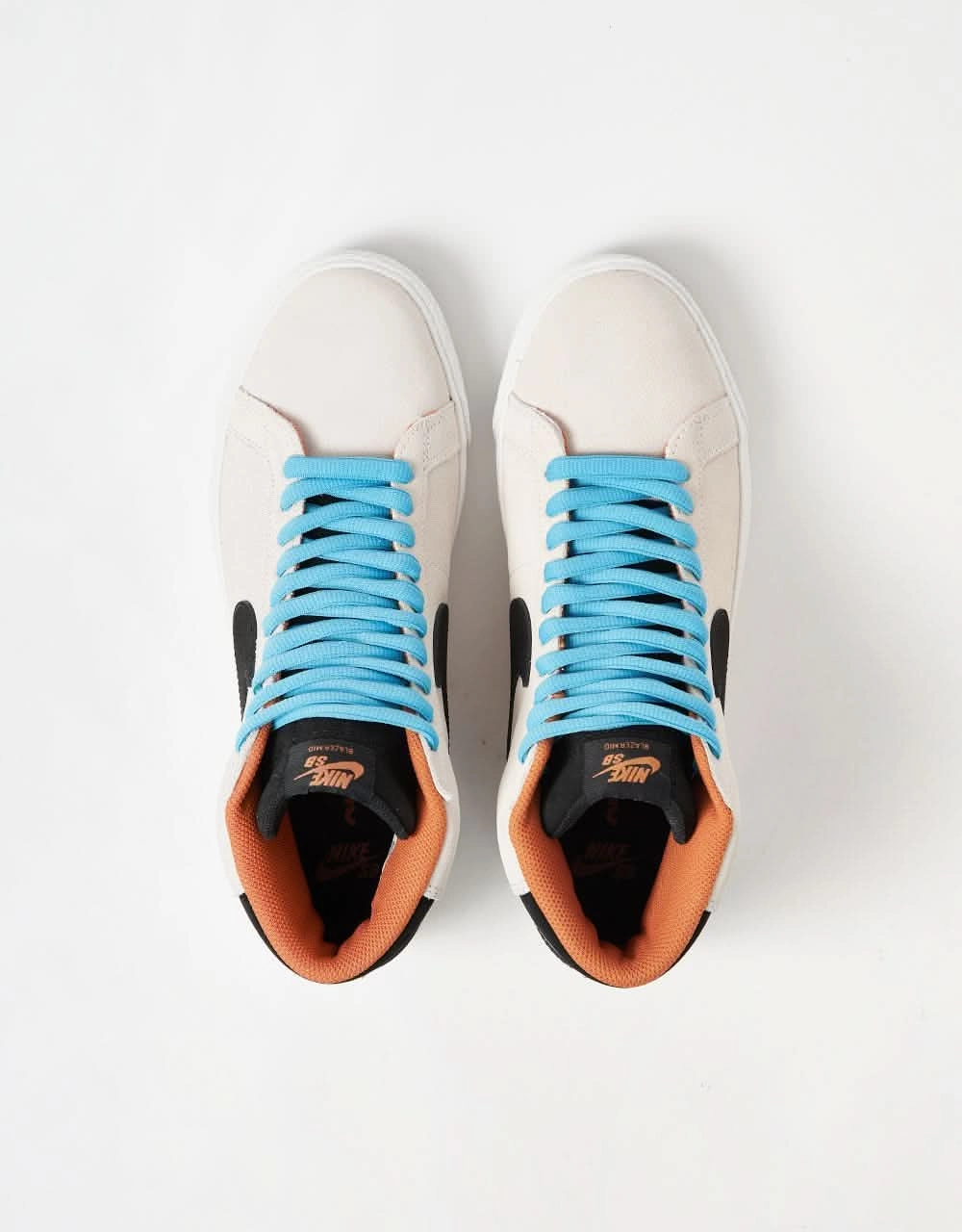 Size Nike Athletic Shoes Nike SB 'Safari Electric Pack' Zoom Blazer Mid Skate Shoes - Phantom/Black-Monarch-Summit White