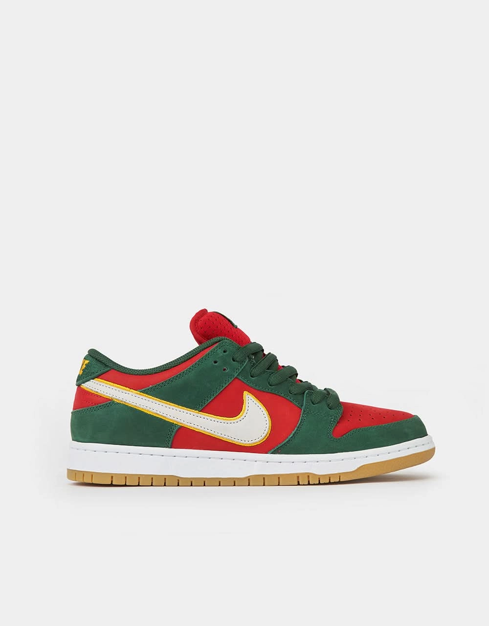 Nike SB 'Seattle SuperSonics' Dunk Low Pro Premium Skate Shoes - Fir/White-University Gold-Fire Red New Release Basketball Shoes Nike