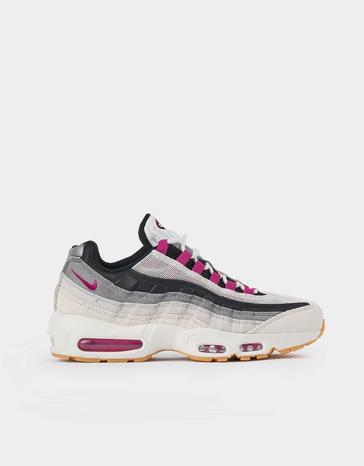 Nike SB Air Max 95 Skate Shoes - Summit White/Cactus Flower-Photon Dust Make Your Own Nike Shoes