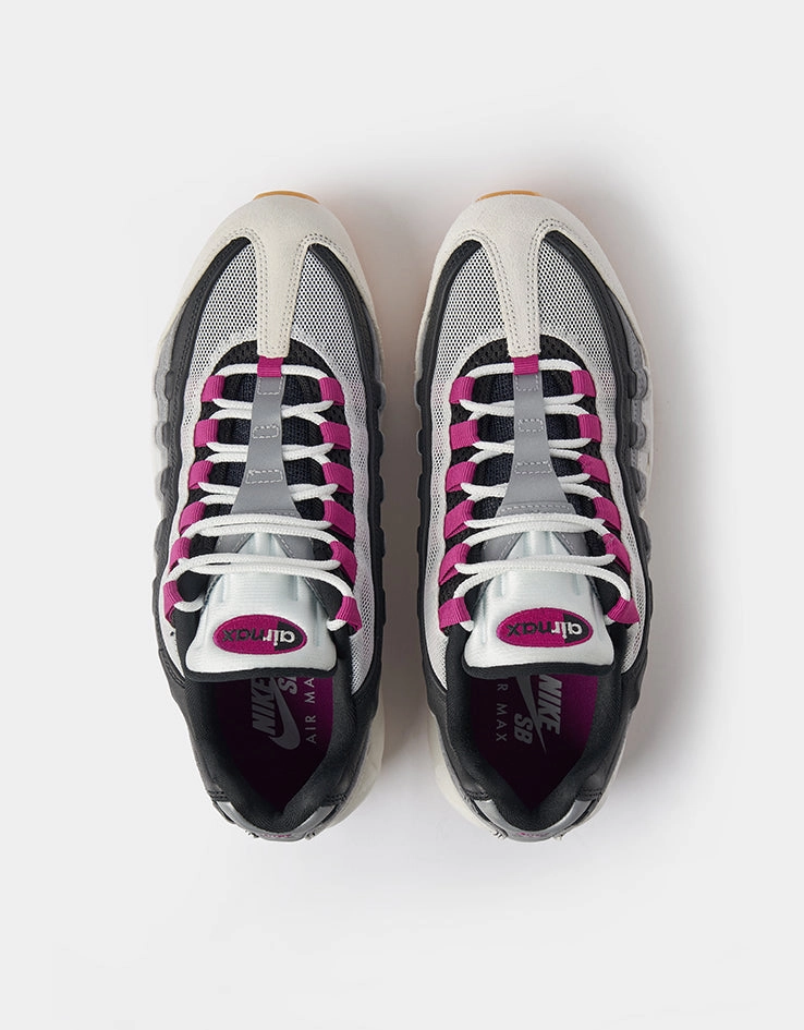 Nike Air Max Golf Shoe Nike SB Air Max 95 Skate Shoes - Summit White/Cactus Flower-Photon Dust