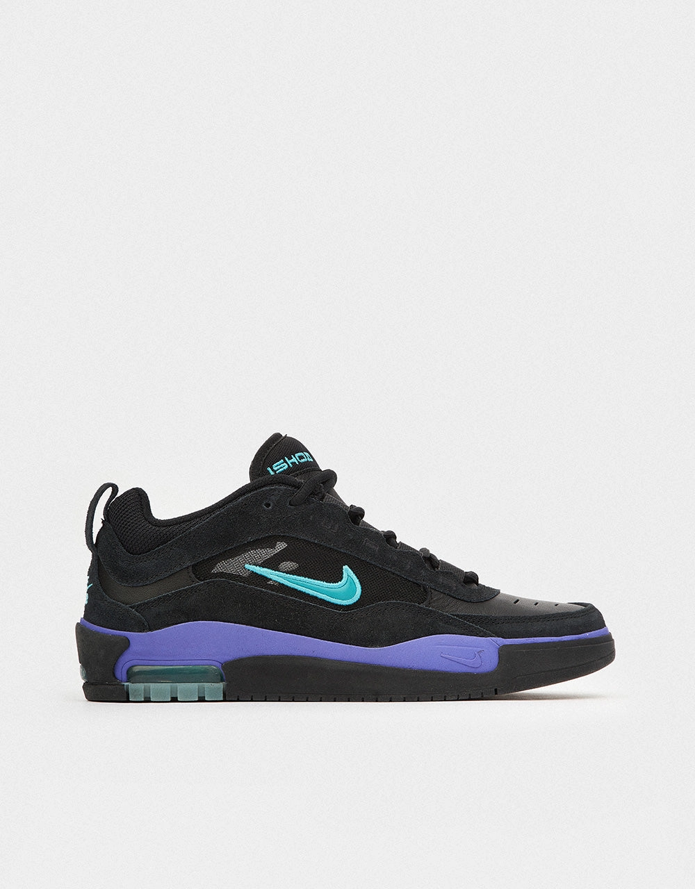 Nike Zoom X Shoes Nike SB Air Max Ishod Skate Shoes - Black/Dusty Cactus-Black-Persian Violet