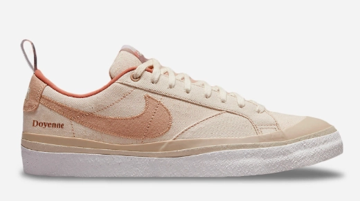 Silver And Nike Shoes Nike SB Blazer Low x Doyenne QS Shoe - Coconut Milk/Rattan/Limestone