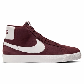 NIKE SB BLAZER MID BURGUNDY CRUSH / SUMMIT WHITE Nike Cycling Shoes For Sale