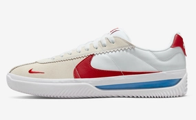 Nike SB BRSB Shoe - White/Varsity Red/Varsity Royal Nike Signature Shoes