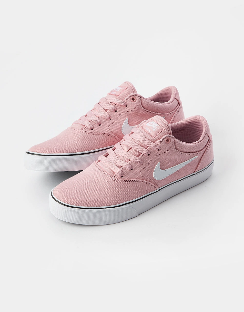 First Nike Air Shoe Nike SB Chron 2 Canvas Skate Shoes - Pink Glaze/White-Pink Glaze-Black