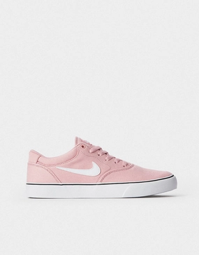 Nike Denim Shoes Nike SB Chron 2 Canvas Skate Shoes - Pink Glaze/White-Pink Glaze-Black