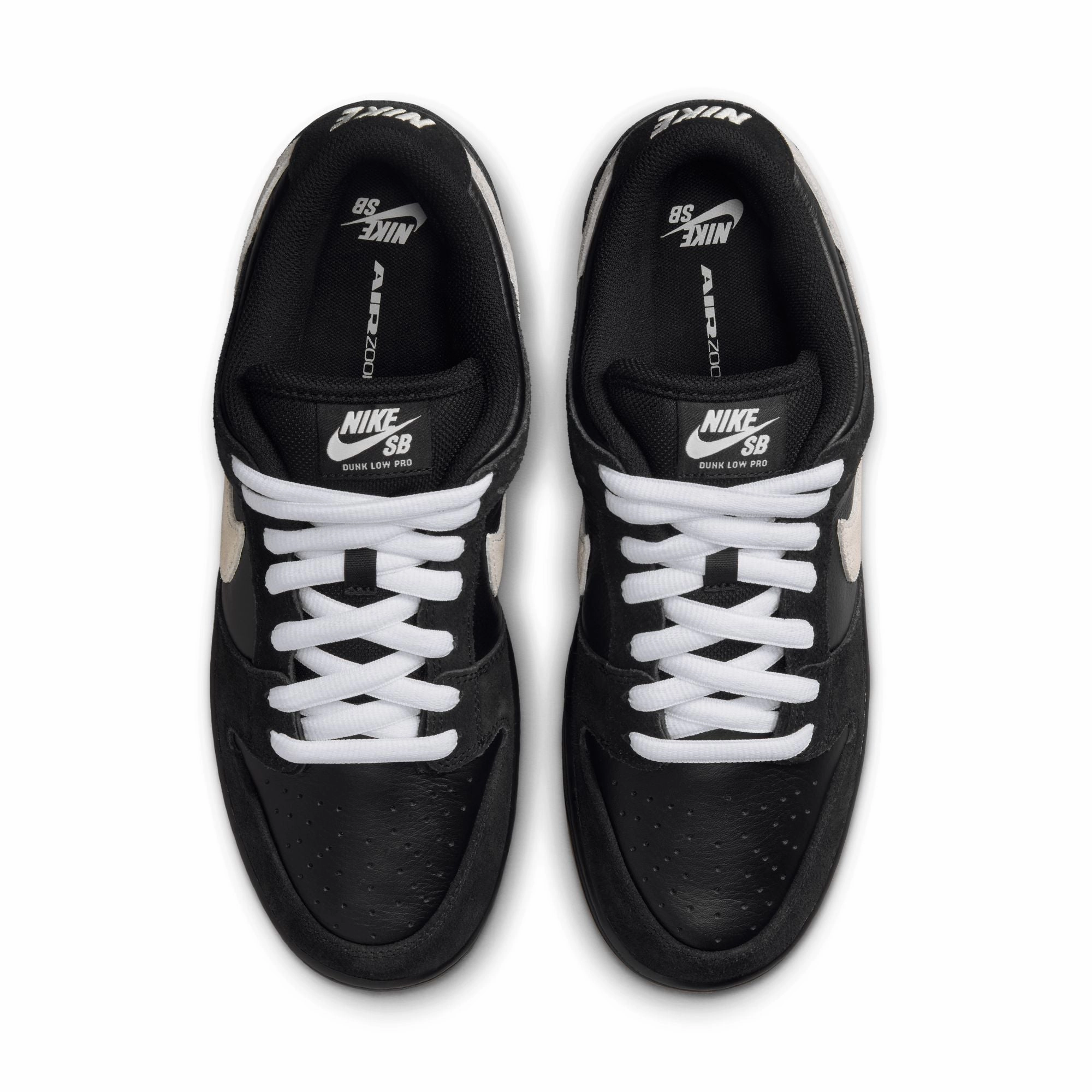 NIKE SB DUNK LOW PRO BLACK / WHITE-BLACK-GUM LIGHT BROWN Animal Print Nike Shoes