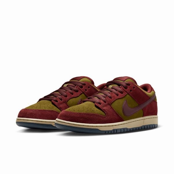 Nike Leopard Print Shoes Nike SB Dunk Low Pro Dark Team Red - Burgundy Crush - Olive Flak