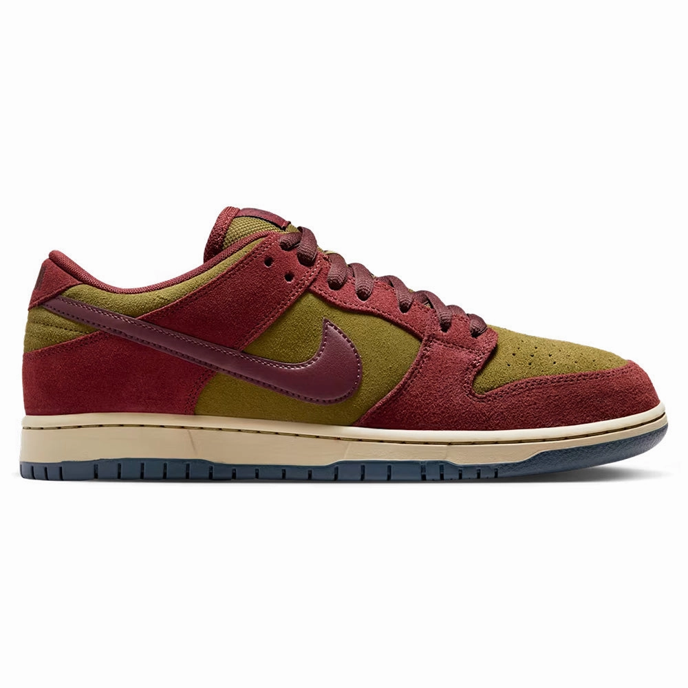 NIKE SB DUNK LOW PRO DARK TEAM RED / OLIVE FLAK Nike Tennis Shoes Air
