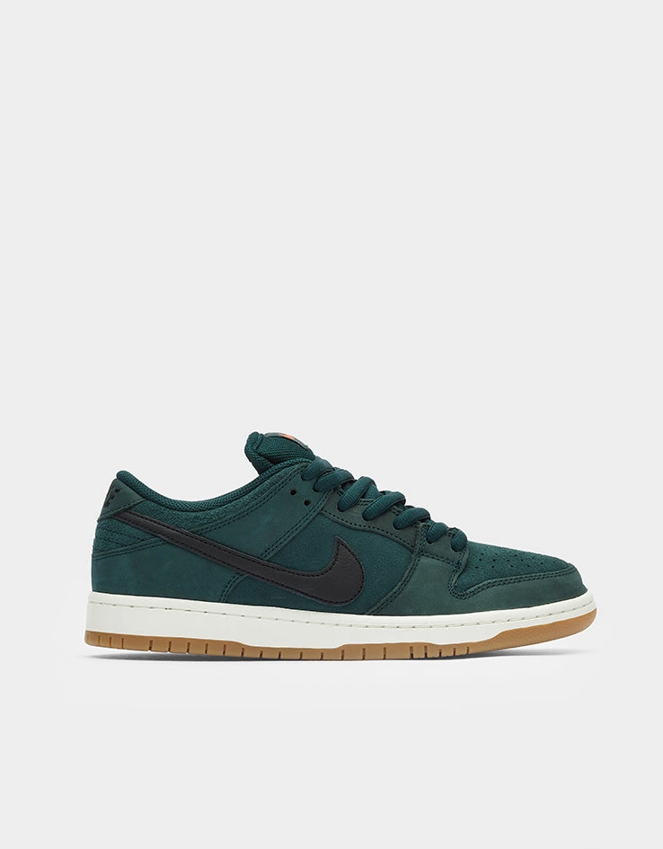 Nike SB Dunk Low Pro ISO Skate Shoes - Deep Fir/Black-Fir-Sail Penny Hardaway Shoes Nike