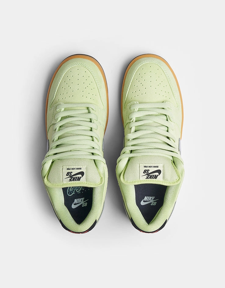 Nike SB Dunk Low Pro Premium Skate Shoes - Pistachio Frost/Wolf Grey-Black Nike Messi Soccer Shoes