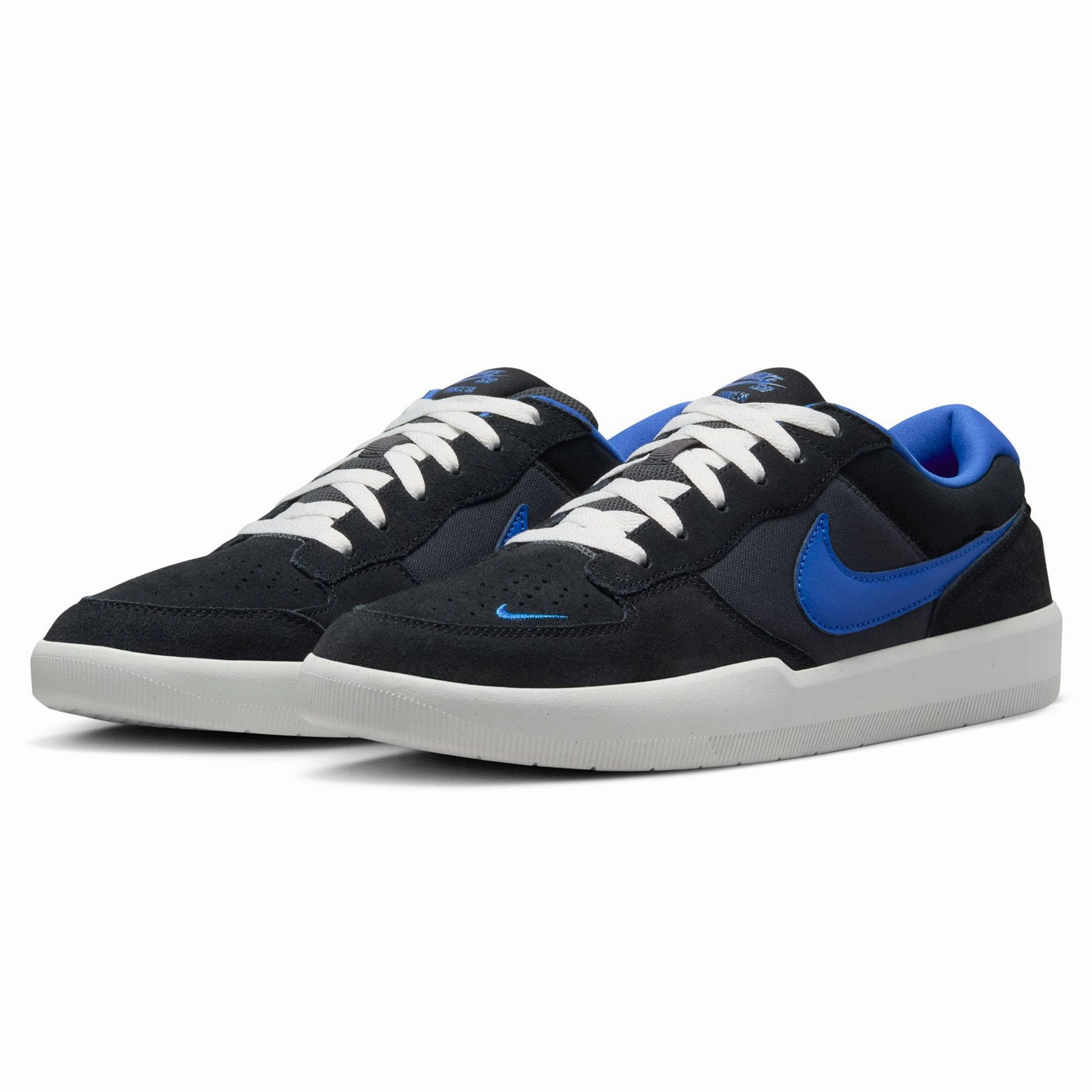 Nike SB Force 58 Black/Hyper Royal Nike Mid Top Basketball Shoes