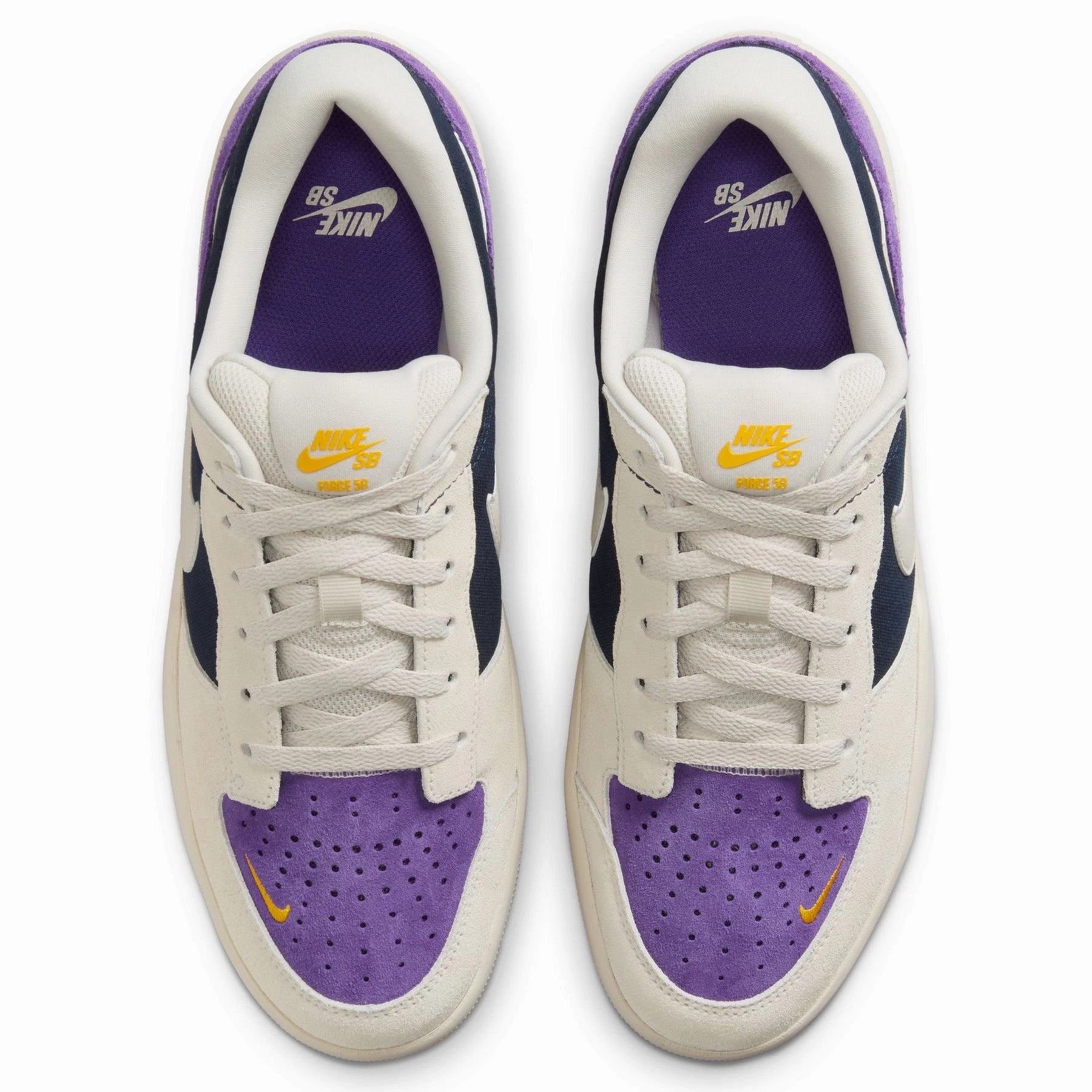 Tim Duncan Nike Basketball Shoes Nike SB Force 58 Obsidian/Wild Grape/Phantom/Light Orewood Brown