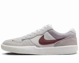 Nike SB Force 58 Shoe - Platinum Tint/Dark Team Red/Wolf Grey Nike Hyperquick Volleyball Shoes