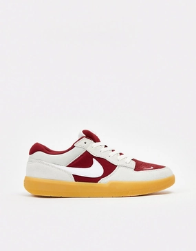 Nike SB Force 58 Skate Shoes - Team Red/White-Summit White-Gum Lt Brown Court Shoes Nike