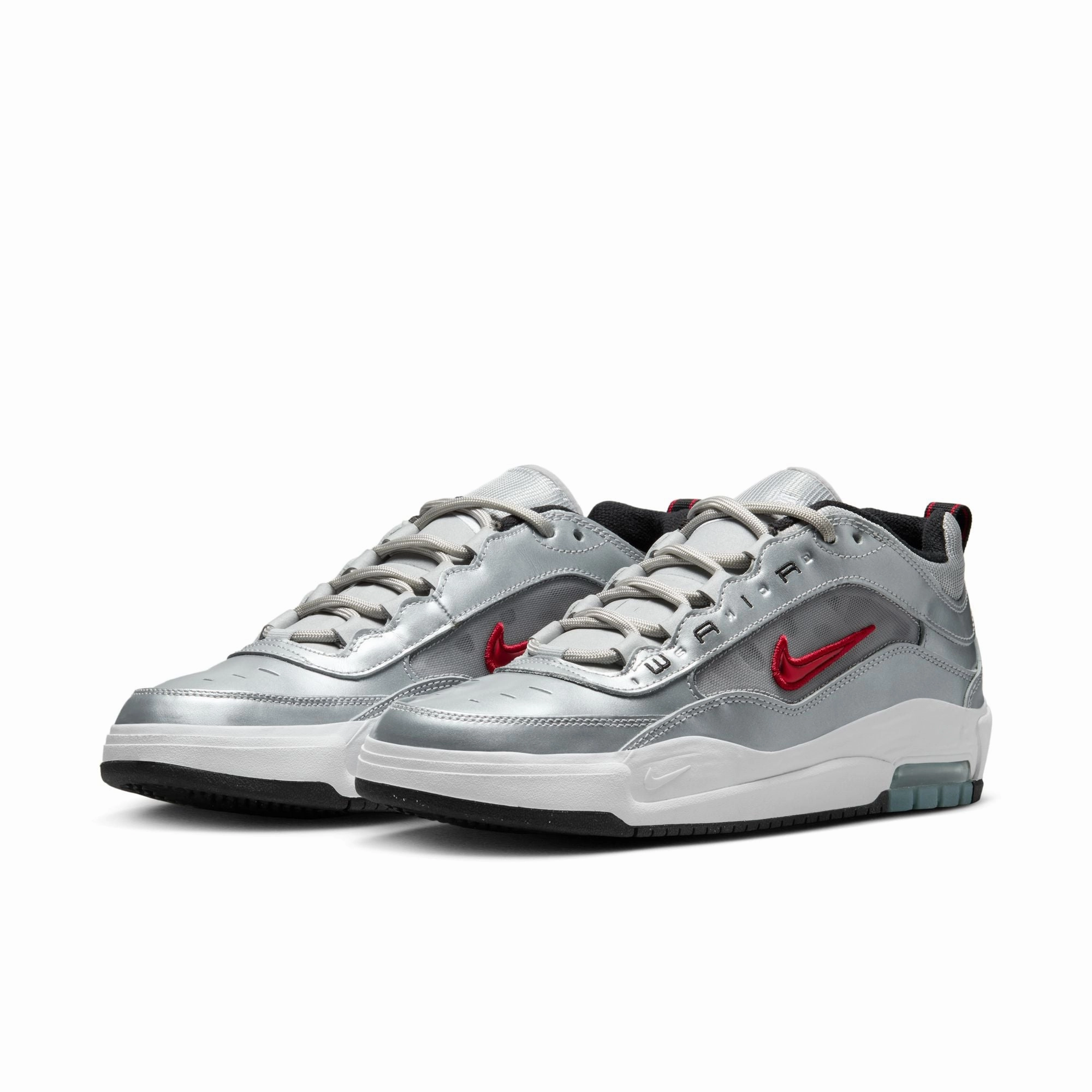 NIKE SB ISHOD 2 AIR MAX METALLIC SILVER / VARSITY RED Waterproof Nike Shoes