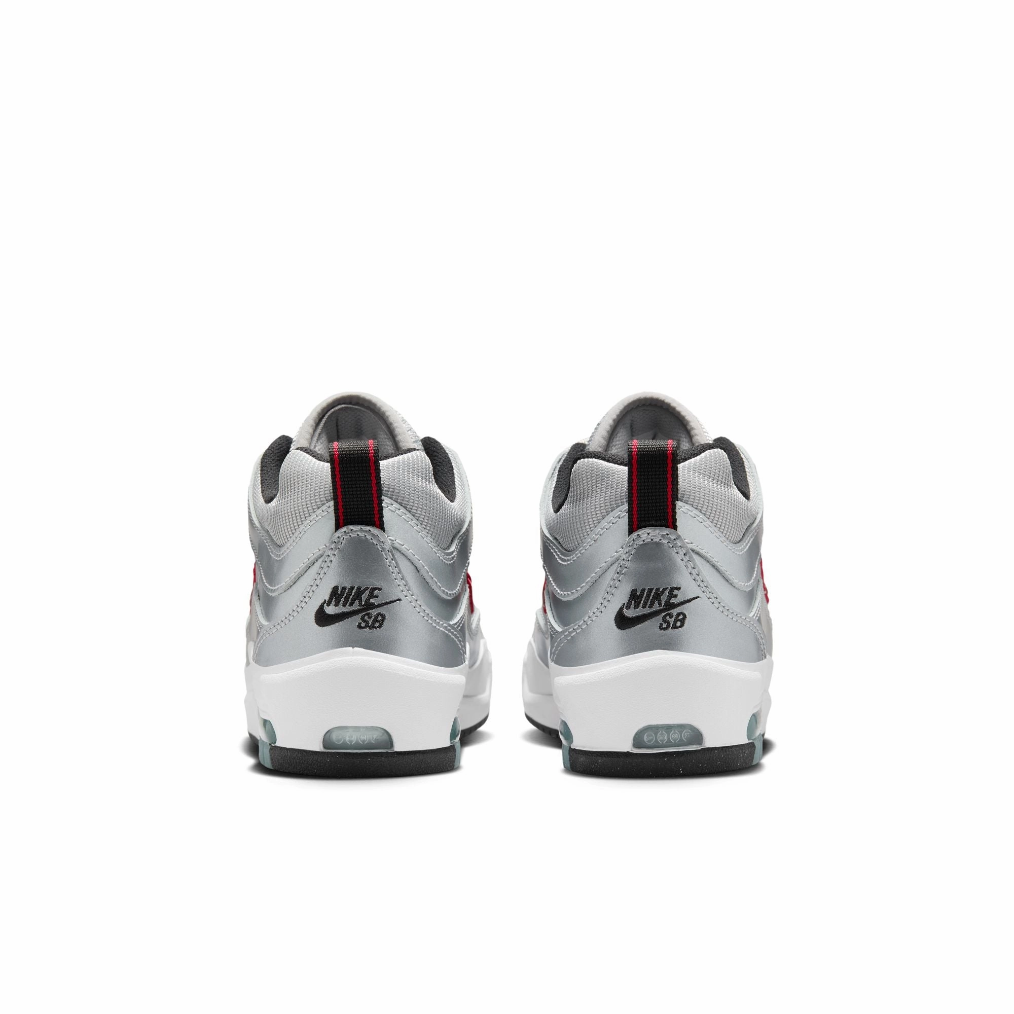 NIKE SB ISHOD 2 AIR MAX METALLIC SILVER / VARSITY RED Nike Premium Shoes