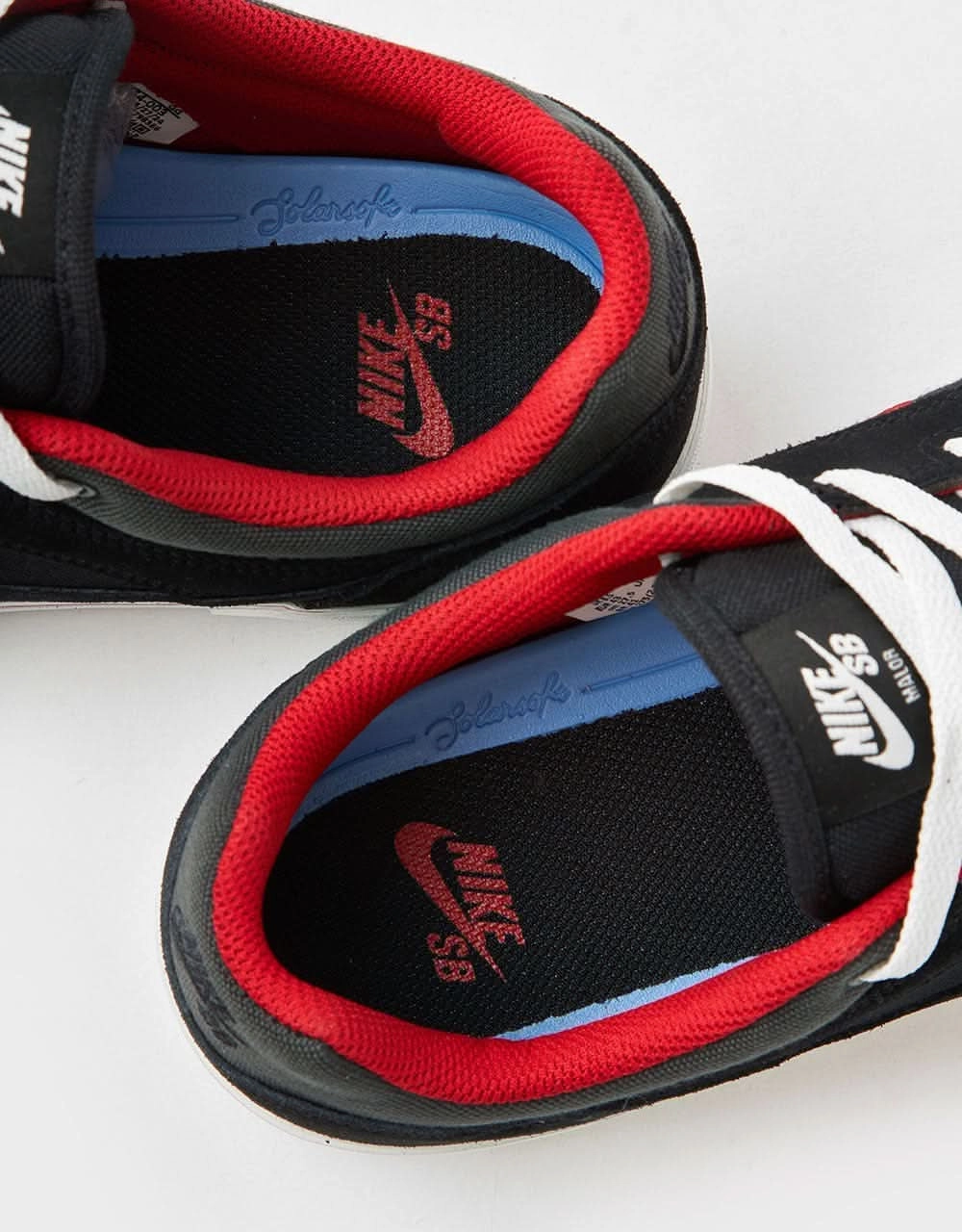 Nike SB Malor Skate Shoes - Black/Gym Red-Black-Anthracite-Summit White Nike Shoe Size Chart Inches