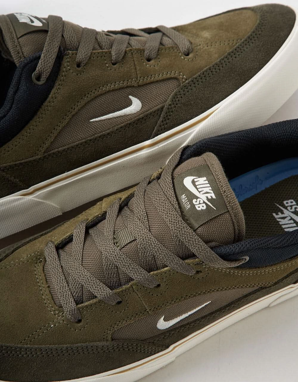 Nike SB Malor Skate Shoes - Medium Olive/Sail-Cargo Khaki-Black-Neutral Olive Cool Nike Running Shoes