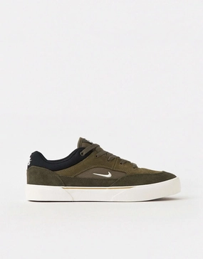 Size Nike Shoes Nike SB Malor Skate Shoes - Medium Olive/Sail-Cargo Khaki-Black-Neutral Olive