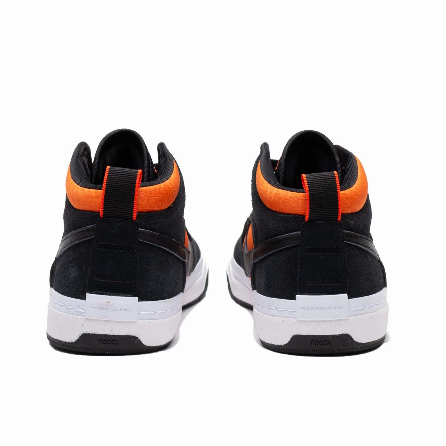 Nike SB React Leo Black/Black Orange DX4361-002 80s Nike Shoes