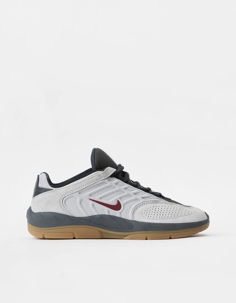 Nike SB Vertebrae Skate Shoes - Lt Smoke Grey/Dark Team Red Nike White Basketball Shoes