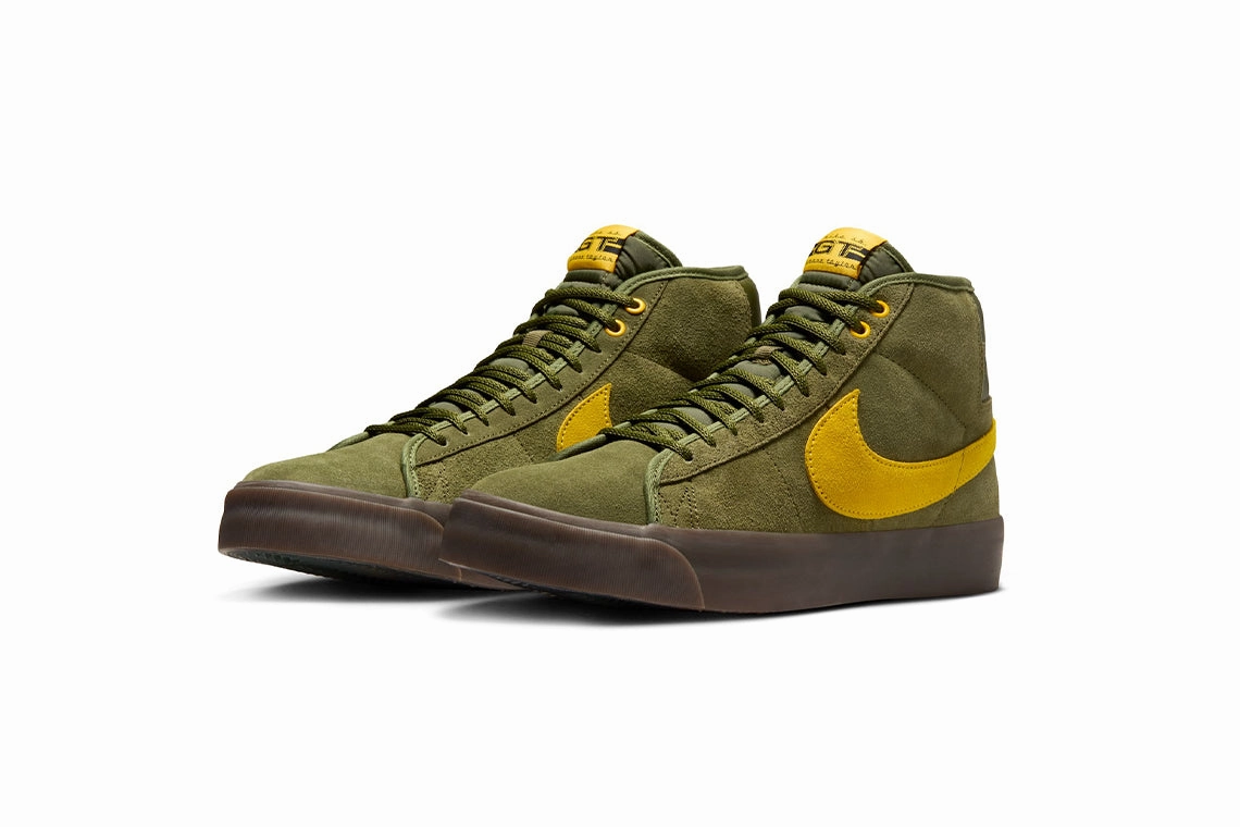 NIKE SB x Antihero Blazer MID - Rough Green / Amarillo Custom Shoes Nike Air Force 1