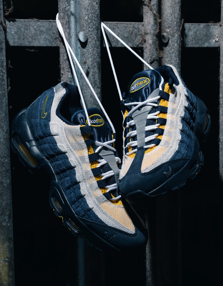 Nike SB x Eric Koston Air Max 95 Skate Shoes - Obsidian/Speed Yellow-Midnight Navy-Navy Best Nike Lifestyle Shoes