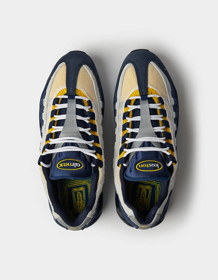 Nike SB x Eric Koston Air Max 95 Skate Shoes - Obsidian/Speed Yellow-Midnight Navy-Navy Nike Shoe Size Charts