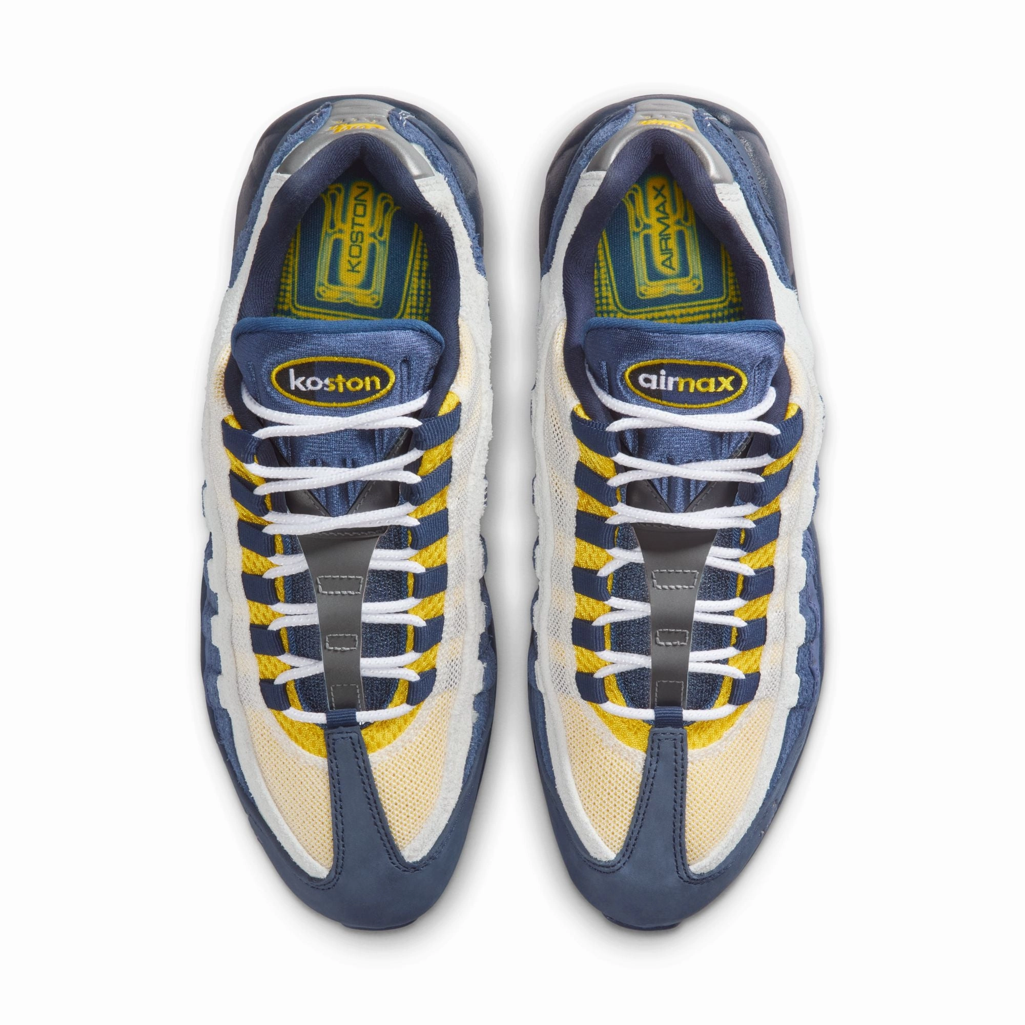 Colorful Nike Running Shoes NIKE SB X KOSTON AIR MAX 95 OBSIDIAN / SPEED YELLOW-MIDNIGHT NAVY