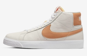Nike Spinning Shoes Nike SB Zoom Blazer ISO Mid Shoe - White/Cognac