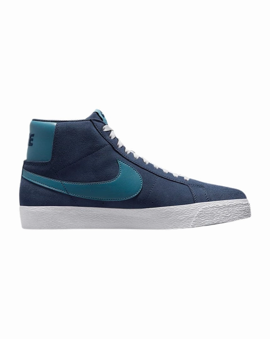 Nike Canvas Shoes Nike SB Zoom Blazer Mid - Midnight Navy / Noise Aqua
