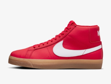 Nike SB Zoom Blazer Mid ISO Shoe - University Red/White Shoes Like Nike Free Run