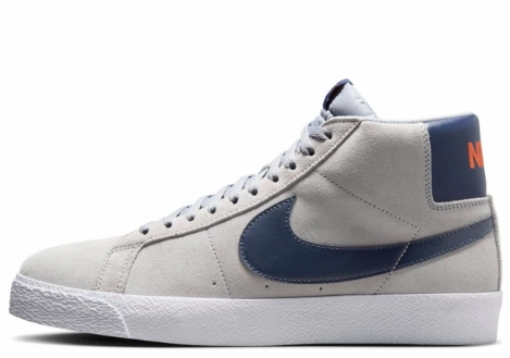 Nike SB Zoom Blazer Mid Shoe - Wolf Grey/Midnight Navy/Cosmic Clay Nike Air Jordan I Shoes