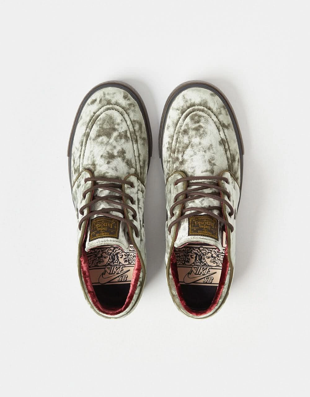 Nike Shoes Academy Nike SB Zoom Janoski OG  Se Skate Shoes - Med Olive/Velvet Brown-Baroque Brown-Dk Team Red-Armory Navy-Cacao Wow