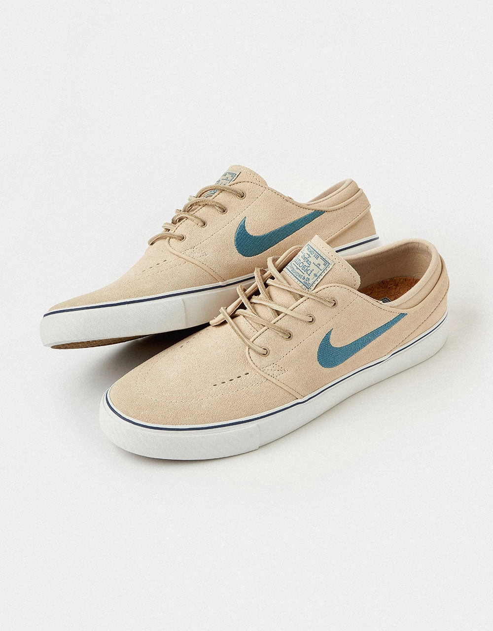 Nike SB Zoom Janoski OG  Skate Shoes - Sanddrift/Smokey Blue-Thunder Blue Buy Nike Online