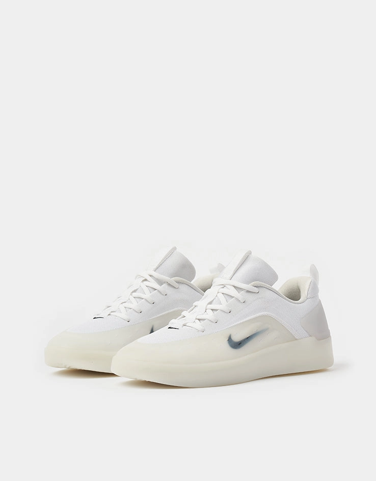 Nike SB Zoom Nyjah 4 Skate Shoes - White/Black-White-Black Nike Air Zoom Shoes