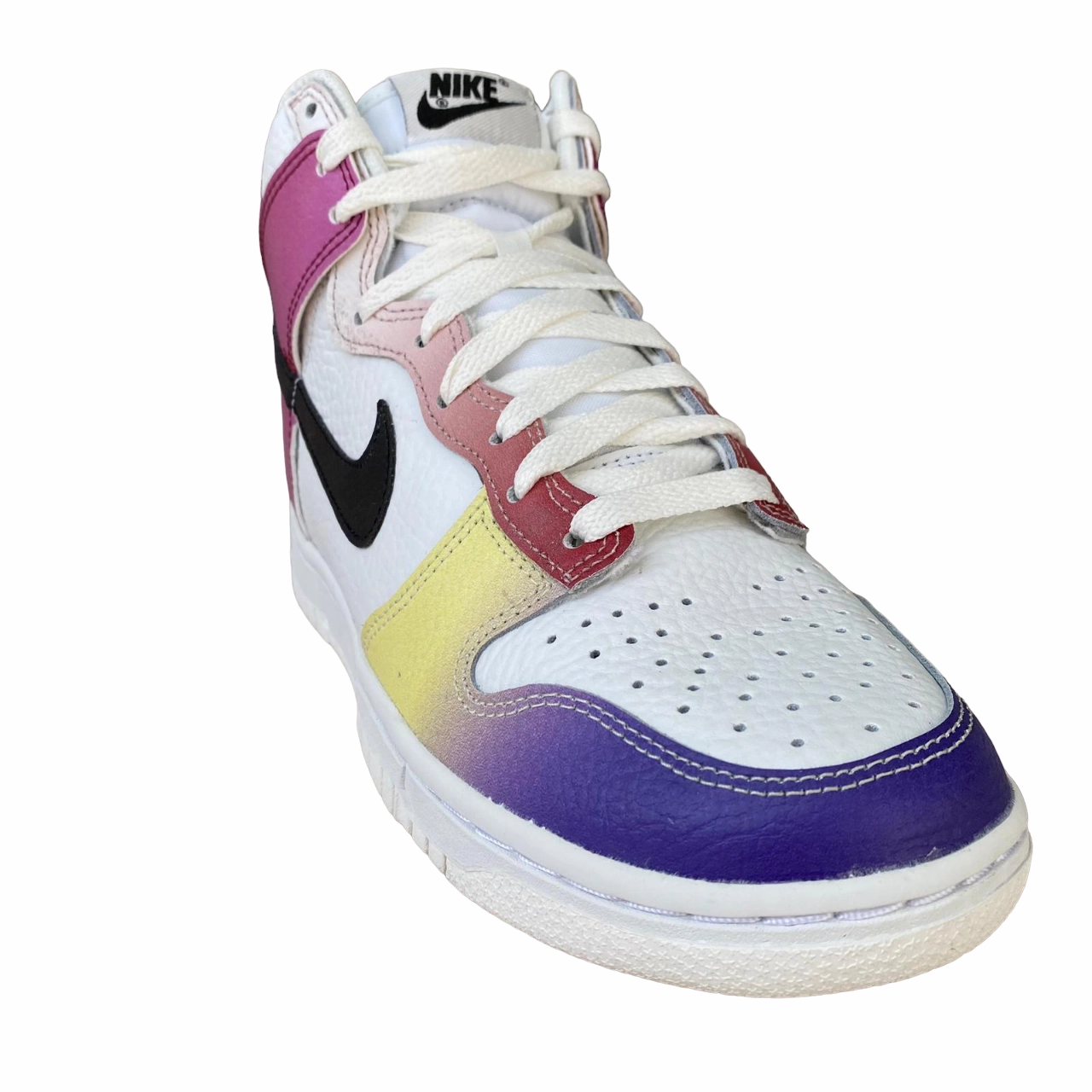 Nike Chrome Shoes Nike scarpa sneakers alta da donna Dunk Hi Retro FD0802-100 bianco-nero