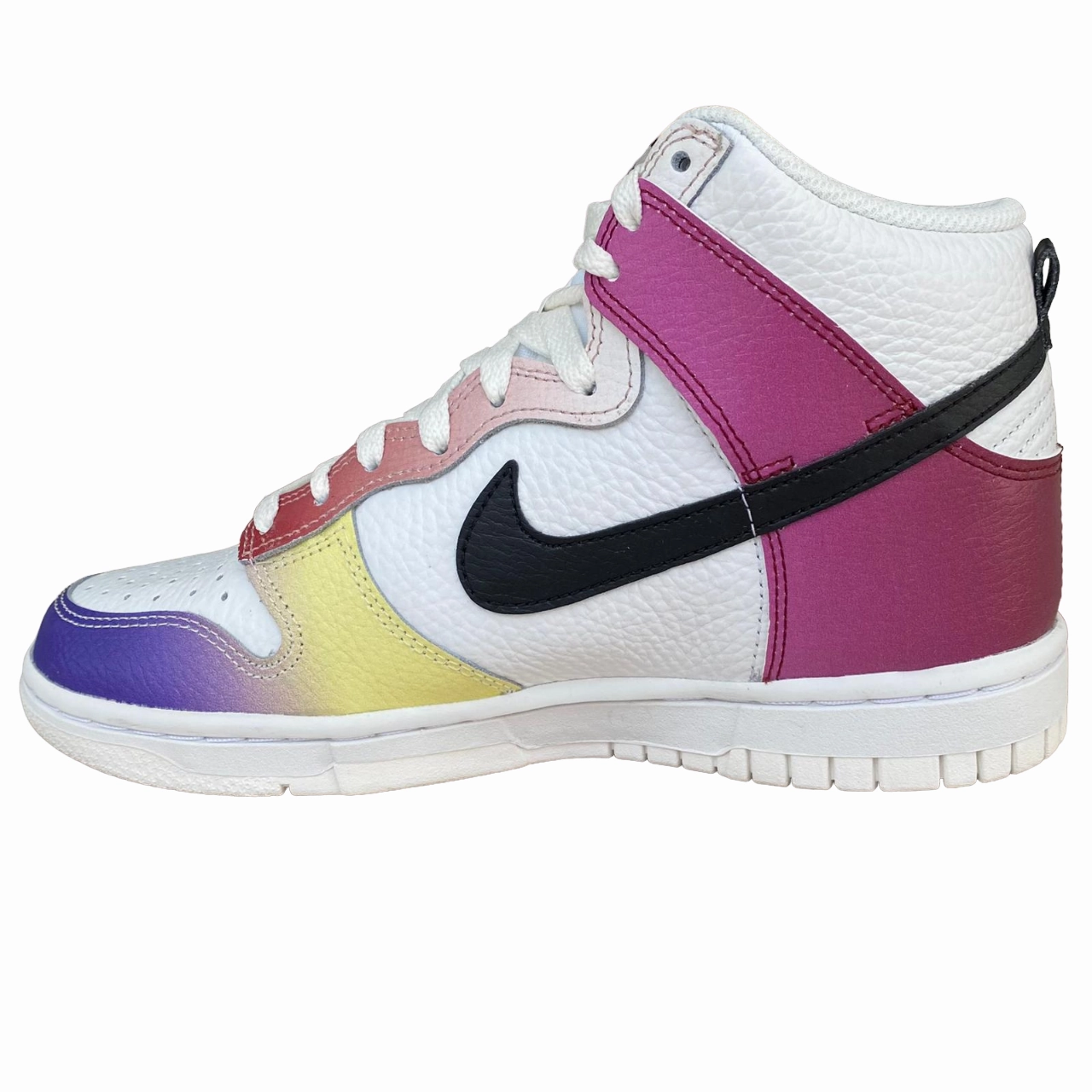 Nike scarpa sneakers alta da donna Dunk Hi Retro FD0802-100 bianco-nero Nike Dunk Low Twist Shoes